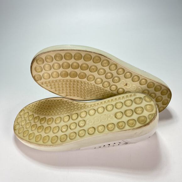 Ecco Soft 7 Extra Width White Soft Leather Slip On Sneakers Shoes Women's Size 6 - Picture 8 of 11